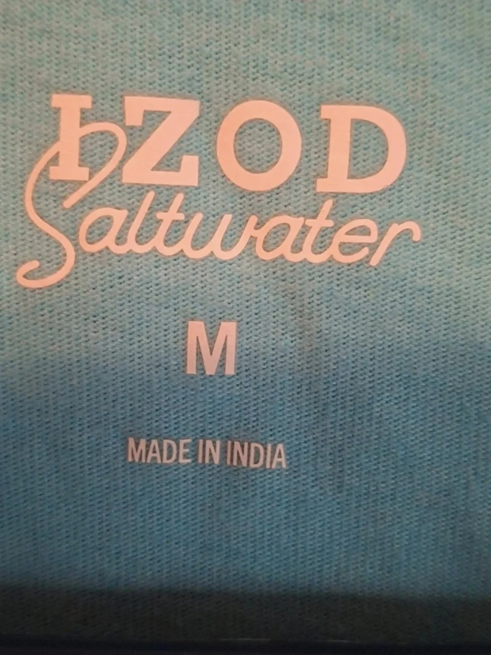Izod Saltwater Short Sleeve Tee in Aqua Blue
